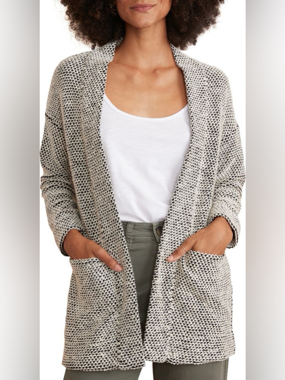 EUC Marine Layer Oversized Birdseye Cardigan - Size Small